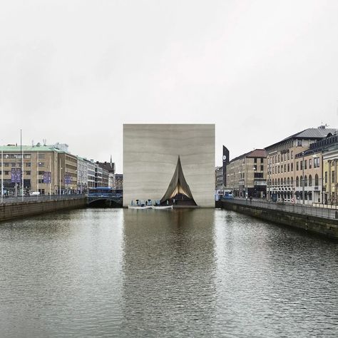 bornstein lyckefors' tent-shaped monument encapsulates the perishable nature of parties Swedish Architecture, Bamboo Structure, Gothenburg Sweden, Plan Drawing, New Museum, Summer Cottage, Secret Rooms, Gothenburg, Deciduous Trees