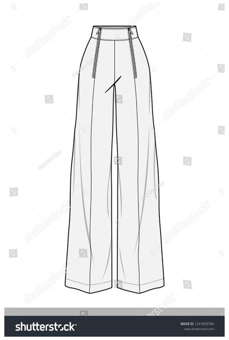 Pants Illustration, Dress Templates, Pants Drawing, Fashion Drawing Sketches, Fashion Drawing Tutorial, Fashion Design Collection, Illustration Fashion Design, Illustration Fashion, Woman Drawing