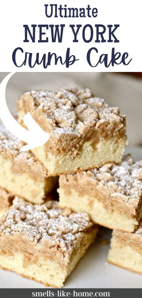 Best Crumb Cake Recipe, New York Crumb Cake Recipe, New York Crumb Cake, Blueberry Crumb Cake, Crumb Cake Recipe, Coffee Cake Recipes, Crumb Cake, Best Recipe, Easy Cake