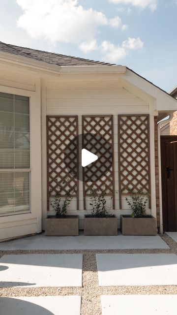 Amanda West on Instagram: "Adding trellises and star jasmine to our outdoor area! 

▫️ Comment “SHOP” below to receive a DM with the link to shop this post!

#outdoorarea #patiofinds #trellis #backyard #patiodecor #diy #gardening #starjasmine #diyhome #backyardreno  #diyhome https://liketk.it/4J6Yo" Outdoor Trellis Ideas Patio, Patio Trellis Ideas, Star Of Jasmine, Front Yard Patio Ideas Courtyards, Trellis Backyard, Star Jasmine Trellis, Outdoor Trellis Ideas, Backyard Trellis, Amanda West