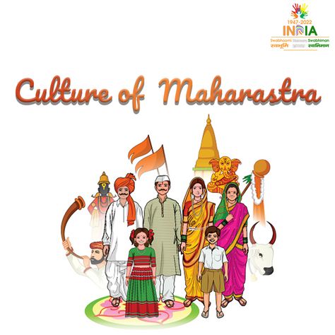 Culture of Maharashtra- The second most populous state in India, Maharashtra is a beautiful tapestry of different cultures and traditions. The state has an amalgamation of different cuisines, costumes and dance forms as per the physical features of the locality. #swabhoomihamaraswabhiman #indianculture #india #CultureOfMaharashtra #instagram #lifestyles #love #photography #religions #maharashtrian #maharashtra #marathi #mumbai #marathimulgi Maharashtra Culture Drawing, Culture Of Maharashtra, Maharashtra Culture Aesthetic, Maharashtra Culture Art, Maharastra Culture Photography, Maharashtra Culture Illustration, Maharashtra Tradition, Maharashtra Illustration, Maharashtra Festival