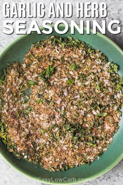 Garlic And Herb Seasoning Recipe, Mrs Dash Seasoning, Chicken Seasoning Recipes, Homemade Dry Mixes, Garlic Herb Chicken, Homemade Spice Mix, Spice Blends Recipes, Spice Mix Recipes, Seasoning And Spice