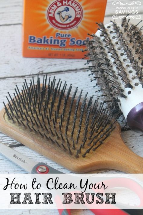 Have you ever wondered How to Clean Your Brush to make it look like new? Well here are some tips on How to Clean Your Brush that give great results! Clean Hairbrush, Baking Soda Benefits, Homemade Cleaning Solutions, Cleaner Recipes, Baking Soda Shampoo, Clean Hair, Cleaners Homemade, Diy Cleaning Products, Household Hacks