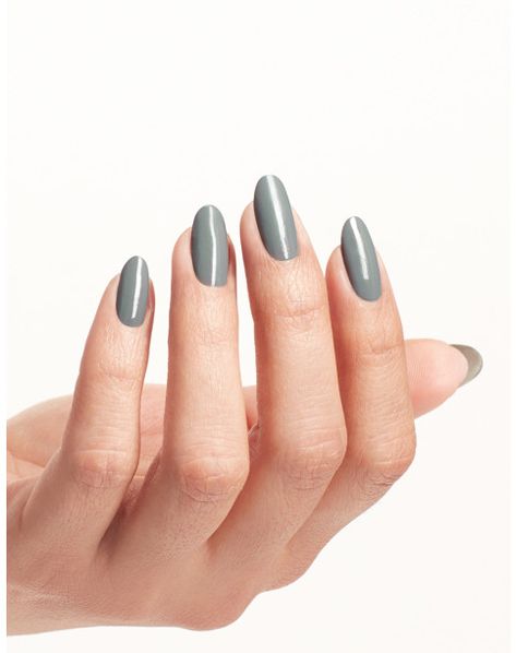 Fall Nails 2022 Color Trends, Opi Green, Gray Nail Polish, 2022 Color Trends, Grey Gel Nails, Gray Nail, Grey Nail Polish, Opi Nail Colors, Long Lasting Nail Polish