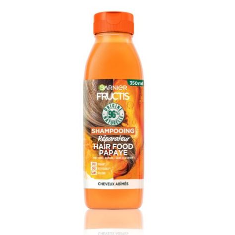 Garnier Fructis Papaya Repair Shampoo 350ml - myPanier Shampooing Hair, Fructis Hair Food, Garnier Shampoo, Garnier Fructis, Charcuterie Cheese, Gourmet Foods, International Food, Oil Coconut, Hair Food