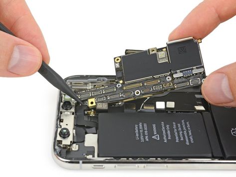 iPhone X Teardown - iFixit Iphone Battery Replacement, Mobile Service, Battery Repair, First Iphone, Iphone Battery, Iphone Repair, Snacks For Work, Samsung Mobile, Screen Replacement