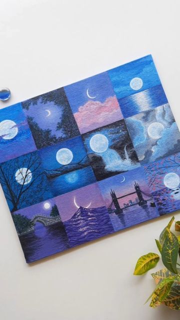 Moodboard Painting, Sky Art Painting, Art Painting Tools, Posca Art, Art Basics, Disney Art Drawings, Doodle Art Drawing, Canvas Drawings, Diy Watercolor Painting