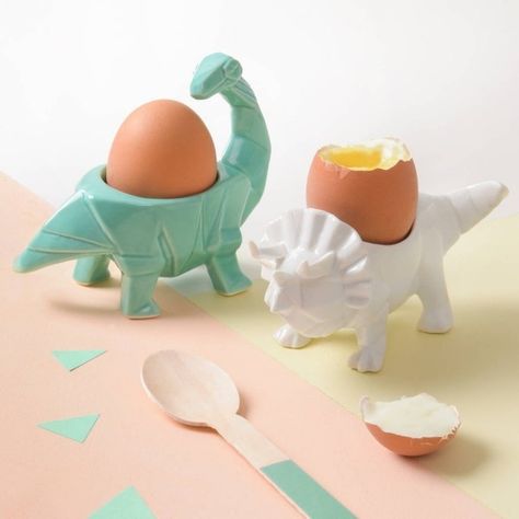 Lustige Dinosaurier Eierbecher Scary Dinosaur, Origami Dinosaur, Easter Egg Cups, Egg Cups Holders, Ceramic Egg Cups, Dinosaur Egg, Make Breakfast, 3d Printing Diy, 3d Printed Objects