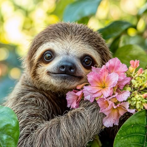 Sloth Painting Easy, Kristin Core, Sloth Ring, Sloth Photos, Cute Sloth Pictures, Sloth Pictures, Flora And Fauna Art, Spiritual Animals, Sloth Cute