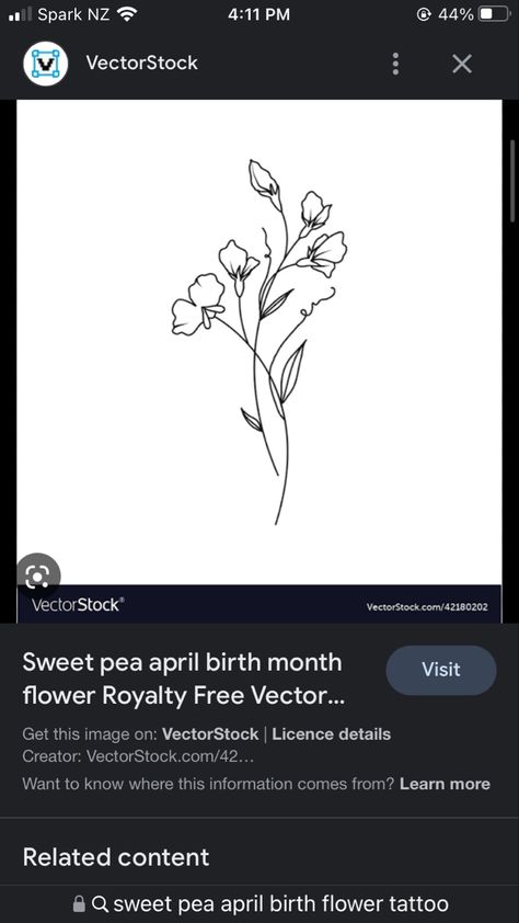 Sweet Pea Tattoo Simple, April Sweet Pea Tattoo, April Birth Flower Tattoo Sweet Peas, Sweetpea Flower Tattoo, Gratitude Tattoo, Chinese Zodiac Tattoo, Pea Tattoo, Orchid Flower Tattoos, Sweet Pea Tattoo