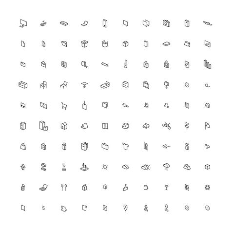 100 Assorted unique isometric three point perspective line icons. Beautifully crafted in Sketch and Illustrator for quick and easy design use. Isometric Icons, Three Point Perspective, Cake Icon, Logo Illustration Design, Icon Design Inspiration, Cool School Supplies, Easy Design, Isometric Design, Point Perspective