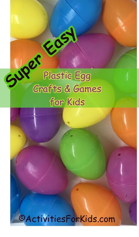 Plastic Easter Egg Crafts and Games for Toddlers - Activities For Kids Easter Egg Crafts For Kids, Egg Crafts For Kids, Mother Daughter Brunch, Cute Easter Crafts, Kids Easy Crafts, Brunch Garden, Easter Craft Activities, Egg Game, Toddlers Activities