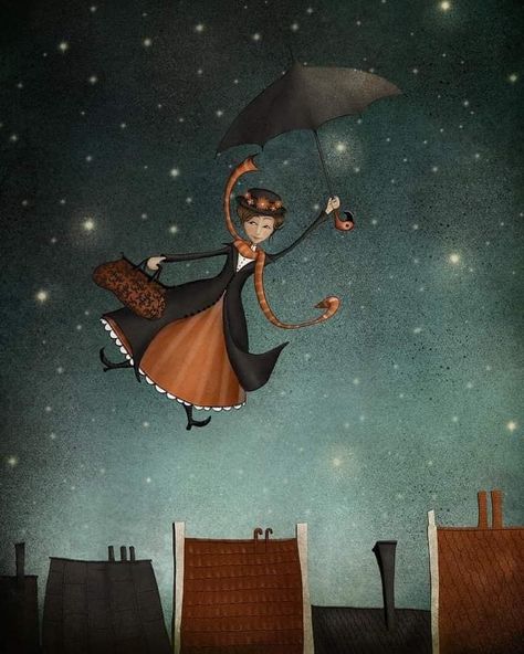 Maja Lindberg, Mary Poppins Outfit, Cozy Art, Mary Poppins, Best Art, Children Illustration, Dive In, Art Illustration, Art For Kids