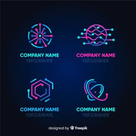 Technology Logo Design, Logo Technology, Lab Logo, Free Logo Templates, Vector Gradient, Abstract Logo, Volkswagen Logo, Graphic Editing, Technology Logo