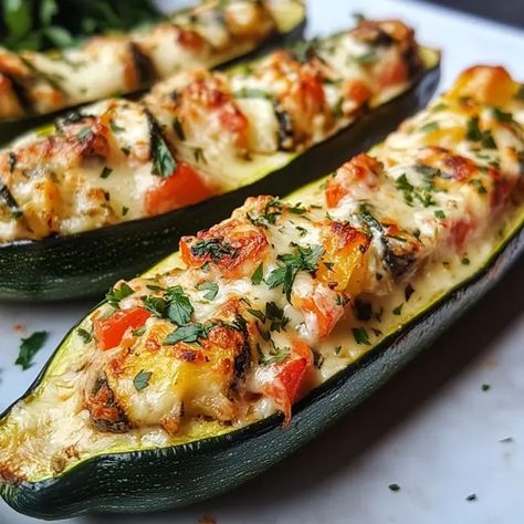 Zucchini Boat Recipes Turkey, Zucchini Boats Beef, Stuffed Zucchini Boats Healthy, Zucchini Lasagna Boats, Turkey Stuffed Zucchini Boats, Sausage Stuffed Zucchini Boats, Stuffed Zucchini Recipes, Zucchini Boats Healthy, Baked Zucchini Boats