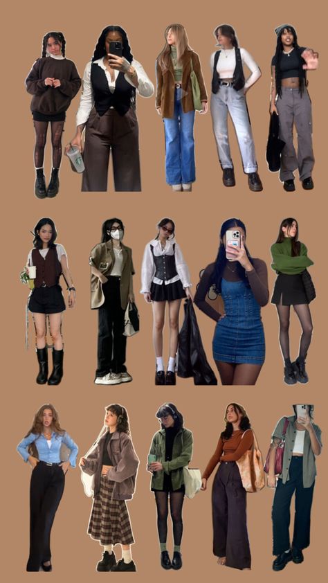 A few fits I wanna get in my closet soon Rave Festival Outfits, Cute Modest Outfits, Everyday Fashion Outfits, Casual Day Outfits, Fashion Mistakes, Simple Trendy Outfits, Outfit Inspo Fall, Casual Style Outfits, Lookbook Outfits