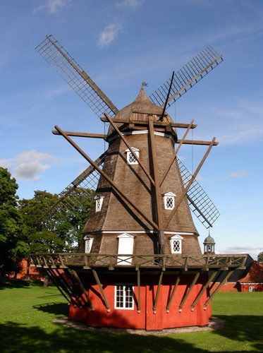 A traditional windmill at Kastellet in Copenhagen. Windmill Water Pump, Tilting At Windmills, Windmill Water, Skagen Denmark, Danish Architecture, Old Windmills, Armchair Travel, Wind Of Change, Water Mill