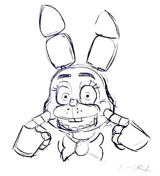 Fnaf Animatronic Drawing Reference, How To Draw Fnaf Characters, Drawing Fnaf, Five Nights At Freddy's Drawing, Freddy Fazbear Drawing, Bonnie Fnaf Art, Fnaf Art Foxy, Bonnie Drawing, How To Draw Bonnie Fnaf