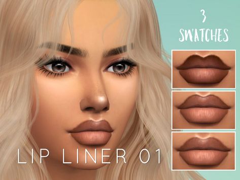 cutelolxox's Lip Liner 01 Ts4 Lip Liner, Sims Lip Gloss Cc, Sims 4 Cc Pearsings, S4cc Lips, Sims 4 C Face, Sims 4 Cc Face Details Alpha, Sims 4 Lip Combo Cc, Sims 4 Cc Makeup Lip Liner, Sims Cc Makeup Lip