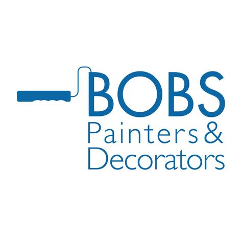 Logo made for local decorator business. #logo # painter #decorators #businesscard #typography #cmky #print #design #blue Painter Logo, Wall Color Schemes, Painting Logo, Painter And Decorator, Jewelry Logo, Paint Companies, Business Cards Creative, Painted Paper, Diy Stickers