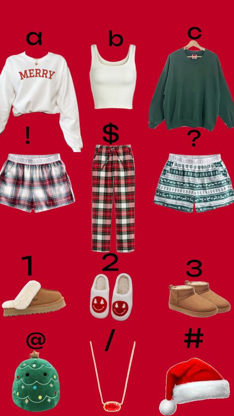 ur going to a christmas sleepover! pick your pjs!! me personally: c!1/ #greenaesthetic #preppy #kendrascottt #christmas #pajamas Christmas Sleepover, Cute Christmas Pajamas, Pajamas Aesthetic, Clay Bead Necklace, Simple Outfits For School, Xmas Outfits, Christmas Pj, Preppy Christmas, Me Personally