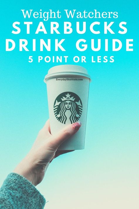 When you're craving Starbucks but don't want to use all of your points, we've done the calculating for you with our Weight Watchers Starbucks Drink Guide. All are 5 or less Freestyle & Smartpoints. Weight Watchers Points Calculator, Low Points Weight Watchers, Weigh Watchers, Healthy Starbucks Drinks, Weight Watchers Smart Points, Healthy Starbucks, Ww Points, How To Order Starbucks, Starbucks Drink