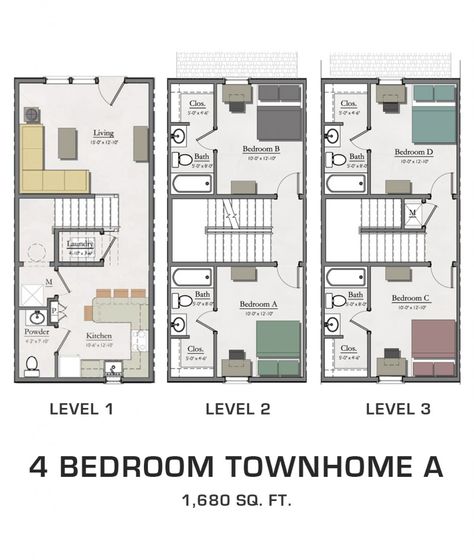 4b 4.5 ba Townhouse Townhouse Layout Floor Plans, Loft Apartment Floor Plan, Pergola With Retractable Roof, Townhouse Interior, Interior Floor Plan, Modern Townhouse, Burlington Ontario, Sims 4 House Plans, Retractable Roof