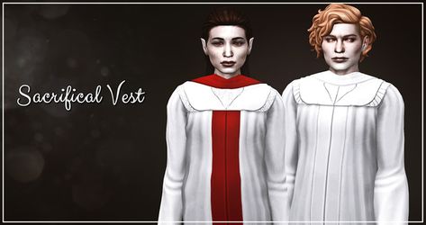 ROBES PACK - THE SIMS 4 | ☽ Moonchild ☾ on Patreon Priest Sims 4 Cc, Sims 4 Priest Cc, Priest Robes, Cc Sims4, Sims 4 Anime, Formal Vest, Ts4 Cc, Sims 4 Cc, Maxis Match