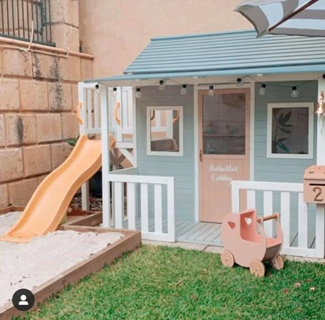 Cubby House Ideas, Kids Cubby Houses, Kids Cubbies, Wooden Cubby, Play Area Backyard, Backyard Playhouse, Wendy House, Cubby House, Playhouse Outdoor