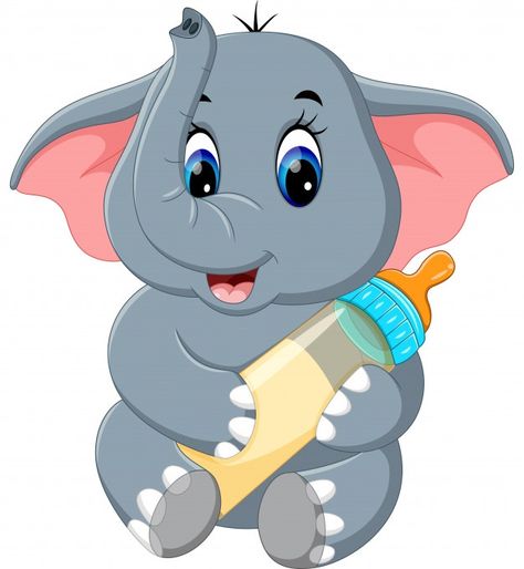 Elephant Cartoon Images, Baby Elephant Cartoon, Cute Elephant Cartoon, Elephants Photos, Baby Elefant, Elephant Drawing, Cartoon Cow, Cartoon Elephant