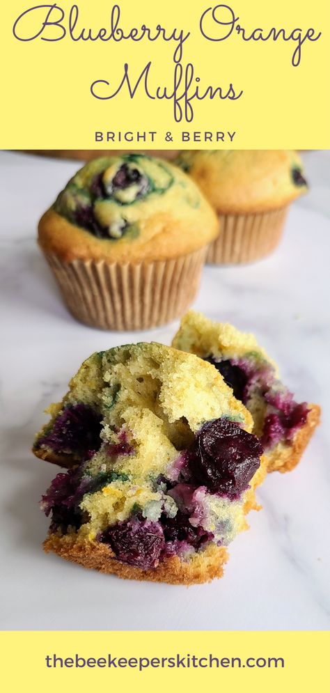 Soft Muffins, Blueberry Orange Muffins, Muffins With Blueberries, Yummy Muffins, Blueberry Orange, Easy Breakfast Recipe, Orange Muffins, College Visit, Berry Muffins