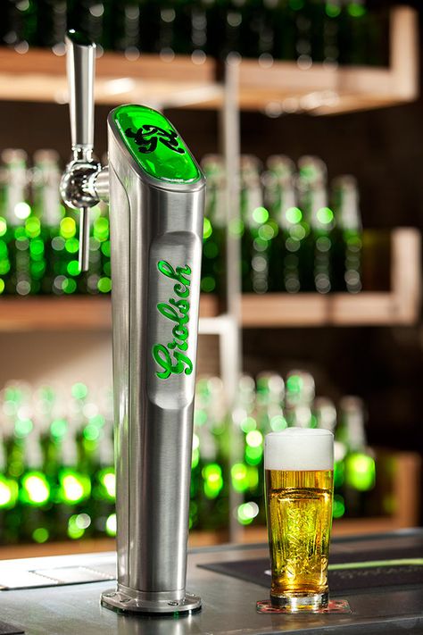 draught tower Grolsch Beer, Tap Beer, Draft Beer Tower, Nitro Coffee, Beer Tower, Beer Dispenser, Alcohol Packaging, Beer Tap Handles, Beer Cocktails