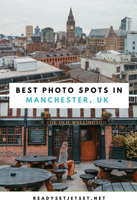 11 Instagram-Worthy Photo Spots in Manchester, England // www.readysetjetset.net #readysetjetset #manchester #england #uk #unitedkingdom #cityguide #travel // UK Travel - England Trips - Manchester Photo Spots - Manchester Instagram Spots - Manchester Instagrammable Spots Manchester Travel Guide, Things To Do In Manchester England, Manchester Photoshoot, Manchester Outfit, Manchester Trip, Manchester England Travel, Manchester Aesthetic, Things To Do In Manchester, Visit Manchester