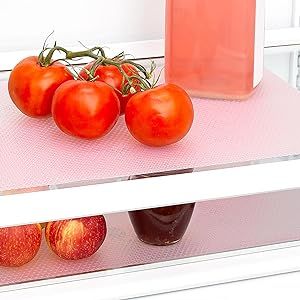 Fridge Liners, Wire Shelf Liner, Pink Refrigerator, Fridge Makeover, Classic Shelves, Fridge Drawers, Smart Fridge, Fridge Shelves, Shelf Liners