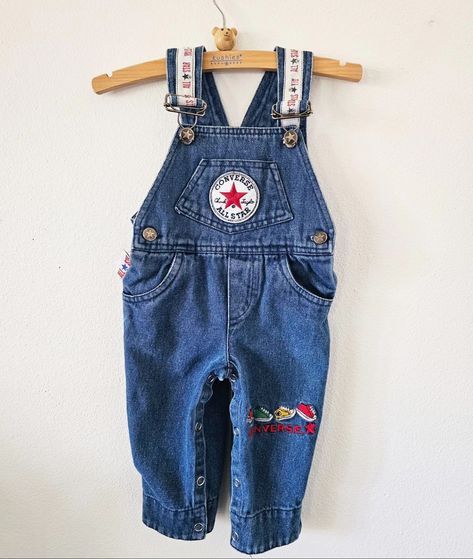 the cutest baby Converse overalls 🥹🫶🏻 Size - 3-6 Months BID $15 ☆ + exact shipping cost ☆ bid/bin is a commitment to buy ☆ 24 hr bidding ☆ bidding ends at 11 AM (mst) Thrifted Baby Clothes, Baby Converse, Baby Style, Future Baby, Hope Chest, Cool Kids, 6 Months, The Cutest