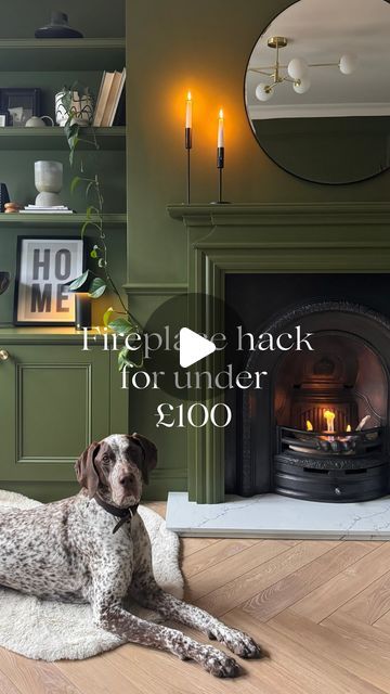 Georgina Raine on Instagram: "🔥 FIREPLACE HACK FOR UNDER £100! 🔥  Now it’s the ‘ber’ months I’m fully embracing Autumn & all the cosy vibes 🍂 so I thought I’d show you this little hack if you have a non-working fire which comes in at under £100!   What I bought:  • 1L insert £89 • 1L fuel from £3.71 • Logs (optional extra) these were £49 but I could do with a few more tbh 🙈  All from @bioethanolfireplace.co.uk not an ad but I would highly recommend! Super helpful & friendly service 🥰  Remember: Saftey first! Always follow manufacturer’s instructions, use responsibly & ensure proper safety measures are in place 🫶🏻  #fireplace #fireplacemakeover #fireplacedecor #openfire #castironfireplace #cosyvibes #bioethanolfireplace #bioethanol #livingroom #autumnvibes #livingroominspo #cosyhome Uk Fireplace Ideas, Ideas For Inside Fireplace, Not Working Fireplace Ideas, Cupboards Either Side Of Fireplace, Log Fire Living Room, Stoves In Fireplaces, No Fire Fireplace Ideas, Fireplace No Fire, Fireplace On Carpet