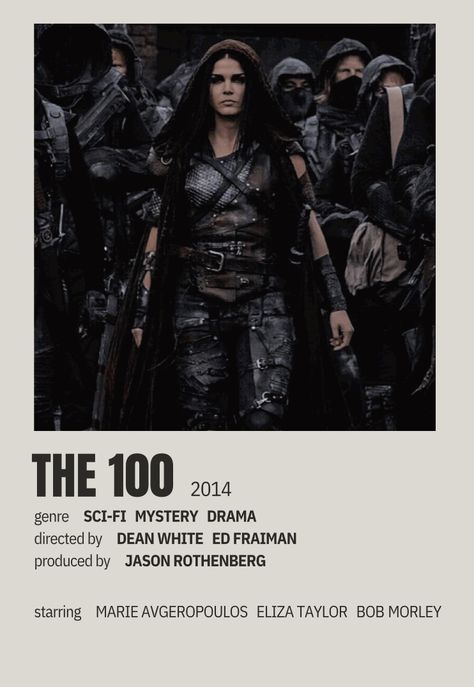 The 100 Poster, Octavia Blake, Clarke Griffin, Posters Minimalist, Marie Avgeropoulos, The 100 Show, Film Posters Minimalist, Minimalist Posters, Polaroid Poster