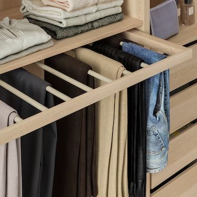 Dressing Pax, Ikea Komplement, Armoire Pax, Trouser Hangers, Pants Rack, Wardrobe Organisation, Pax Wardrobe, Armoires & Wardrobes, Walk In Robe