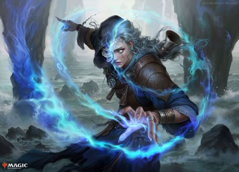 ArtStation - Magic: the Gathering - Aurora Shifter Arcane Mage, Demon Woman, Mtg Art, Dungeons And Dragons Classes, Online Art Classes, Smart Art, High Fantasy, Magic Art, Wizards Of The Coast