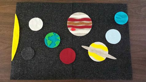 Felt Planets, Felt Board Templates, Diy Felt Board, Solar System Unit, Projects School, Vision Boarding, Decomposing Numbers, Solar System Projects, System Unit