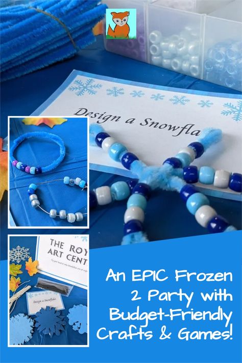 Disney Frozen Party Ideas, Elsa Birthday Party Activities, Frozen Party Crafts, Frozen 6th Birthday Party, Frozen Birthday Party Crafts, Frozen Birthday Activities For Kids, Diy Frozen Party, Frozen Themed Birthday Party Games, Frozen Themed Birthday Party Activities