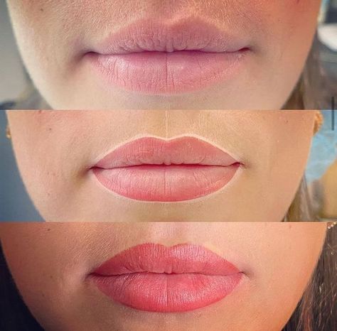 Permanent Lip Blush, Lip Color Tattoo, Bb Lips, Tinted Lips, Pmu Lips, Lip Permanent Makeup, Lip Blushing, Permanent Makeup Eyeliner, Permanent Lipstick