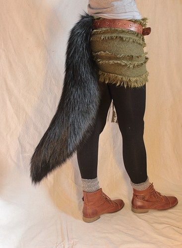 Clockwork Creature, Wolf Ears And Tail, Wolf Cosplay, Therian Gear, Wolf Clothing, Wolf Tail, Fur Costume, Wolf Costume, Animal Tails