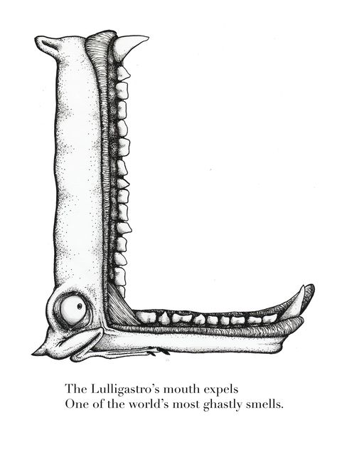 Animated Alphabet Letters, Letter L Drawing, Creepy Alphabet, Spooky Alphabet, Letter Animation, Evolution Theory, Creepy Creatures, 3d Alphabet, Drop Cap
