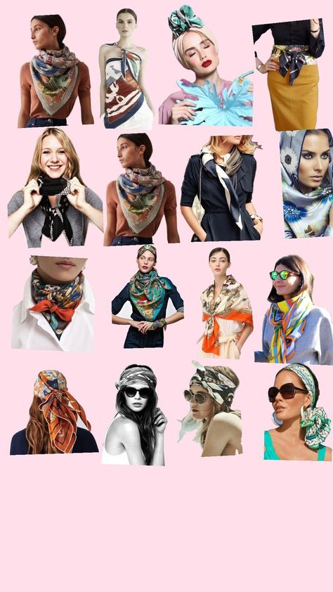 scarf style guide 100x100 cms Silk Style, Diy Scarf, Satin Silk, Style Guide, Silk Satin, Silk Scarf, Style Guides, Satin, Silk