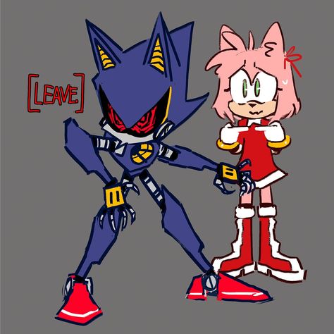 Metal Sonic, Sonamy Comic, Hedgehog Game, Metal Boy, Sonic And Amy, Blue Hedgehog, Sonic Franchise, Hedgehog Art, Sonic Fan Art