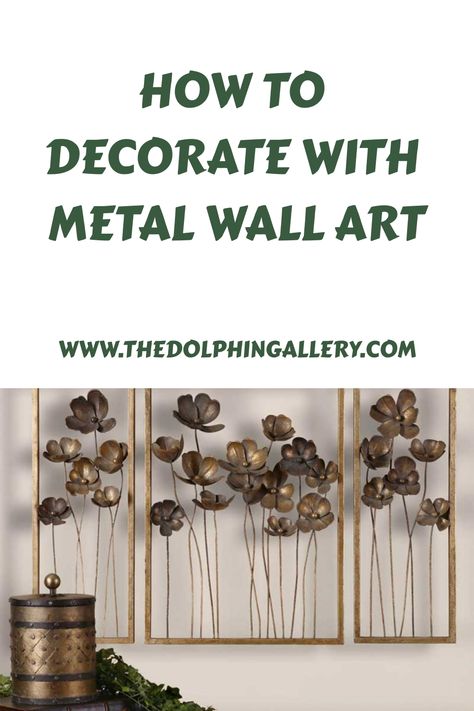 If you are in the market for a new piece of wall decor, consider adding a piece of metal wall art to your home or office. There are many benefits… Hallway Wall Art, Art Design Ideas, Creative Wall Art, Dining Room Wall Art, Gallery Wall Art Set, Space Wall Art, Wall Art Design, Outdoor Wall Art, Large Wall Clock