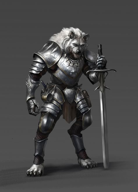 Wolf Warriors, Heroic Fantasy, Werewolf Art, Fantasy Races, Fantasy Armor, Fantasy Warrior, Fantasy Rpg, Fantasy Inspiration, A Character