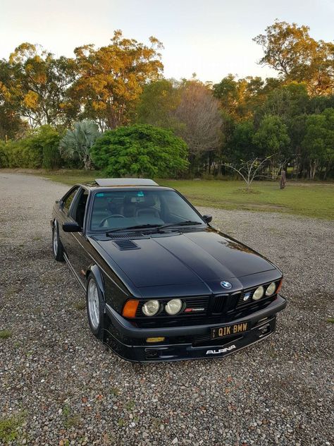 BMW E24 6 series black Alpina Bmw 635 Csi, Carros Porsche, Bmw Old, Bmw 635, Bmw E24, Bmw E9, Carros Bmw, Bmw Classic Cars, Bmw I