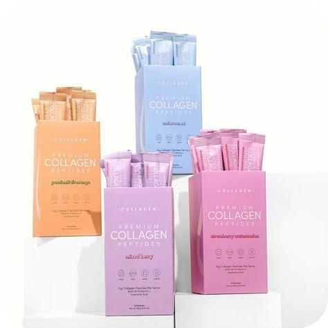 Collagen Sachet Packaging, Collagen Packaging Design, Collagen Sachet, Collagen Packaging, Sachet Design, Health Benefits Of Collagen, Sachet Packaging, Benefits Of Collagen, Supplements Packaging